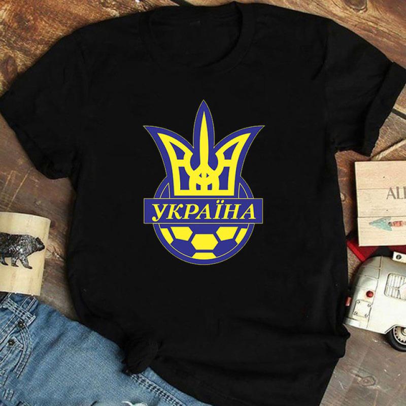 Классическая украинская подарочная футболка с флагом для девочек, футболки Harajuku Love, топы, женская украинская футболка, летняя футболка премиум-класса с коротким рукавом