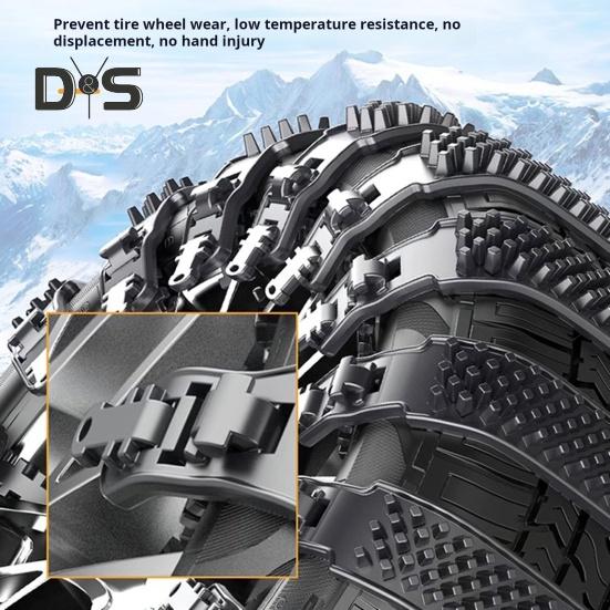 1/10 шт. цепи противоскольжения для шин противоскользящие цепи универсальные автомобильные цепи противоскольжения для внедорожников грузовиков аварийные регулируемые цепи противоскольжения для дождя снега песка грязи