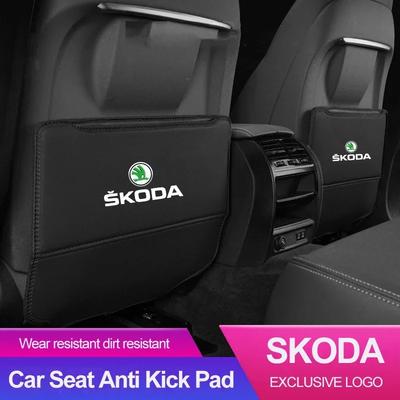 Защитный чехол на спинку сиденья автомобиля от пинков и грязи для Kodiaq Kamiq Karoq Fabia Yeti Octavia Rapid Scala Enyaq Superb