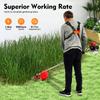 2-Stroke 4-in-1 Garden Multitool 1.4KW 6500RPM Gas Brush Cutter Chainsaw Hedge Trimmer for Lawn Yard Maintenance