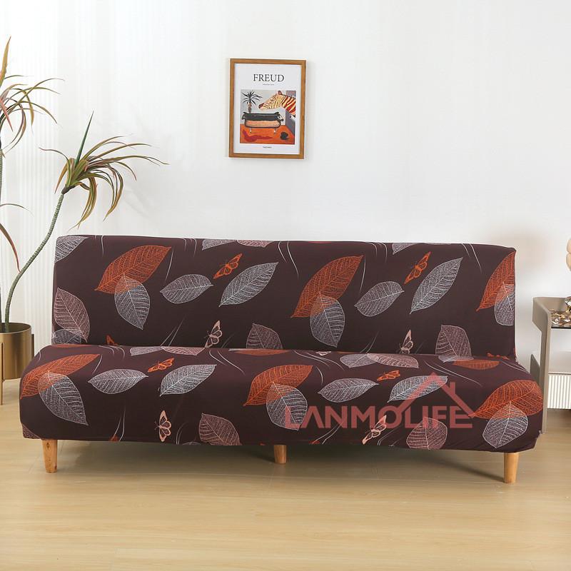 Чехол для складного дивана-кровати с простой эластичностью, без подлокотников, утолщенный, пыленепроницаемый чехол для дивана, все включено
