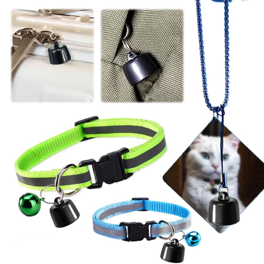 Mini GPS Tracker with Reflective Pattern Lightweight Cat Collar Waterproof GPS Tracker for iOS & Android