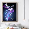 Huacan Полный круглый дрель 5D DIY Алмазная картина Бабочка Алмазная вышивка Крестиком Мозаика Домашний декор