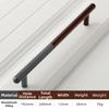 Coffee-Colored Cabinet Handles with Dual-Color Furniture Handle Drawer Pulls  Decor Hardware