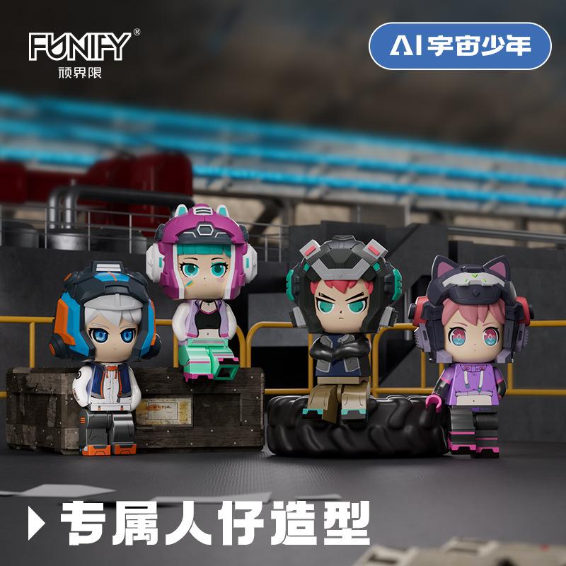 Tide Play Строительный блок Ai Less Меха Командная модель Фигурка Сборка из мелких деталей Робот Игрушка