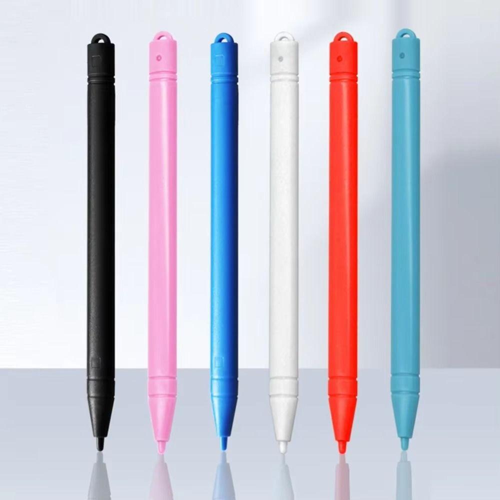6 шт. Разноцветная ручка для графического планшета, Детский подарок, Рисовальный карандаш, ЖК-планшет для письма, Стилус, Доска для граффити