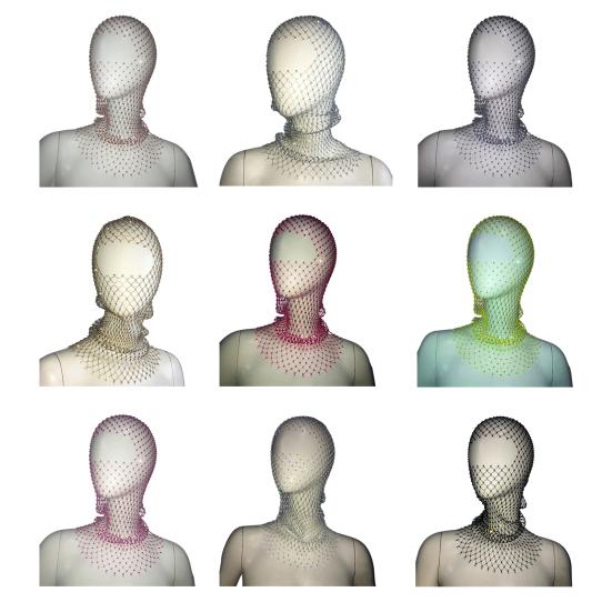 Fishing Net Hat Elastic Sparkling Rhinestones Design Solid Color Headgear Nightclubs Music Festivals Stage Dressing Headwear