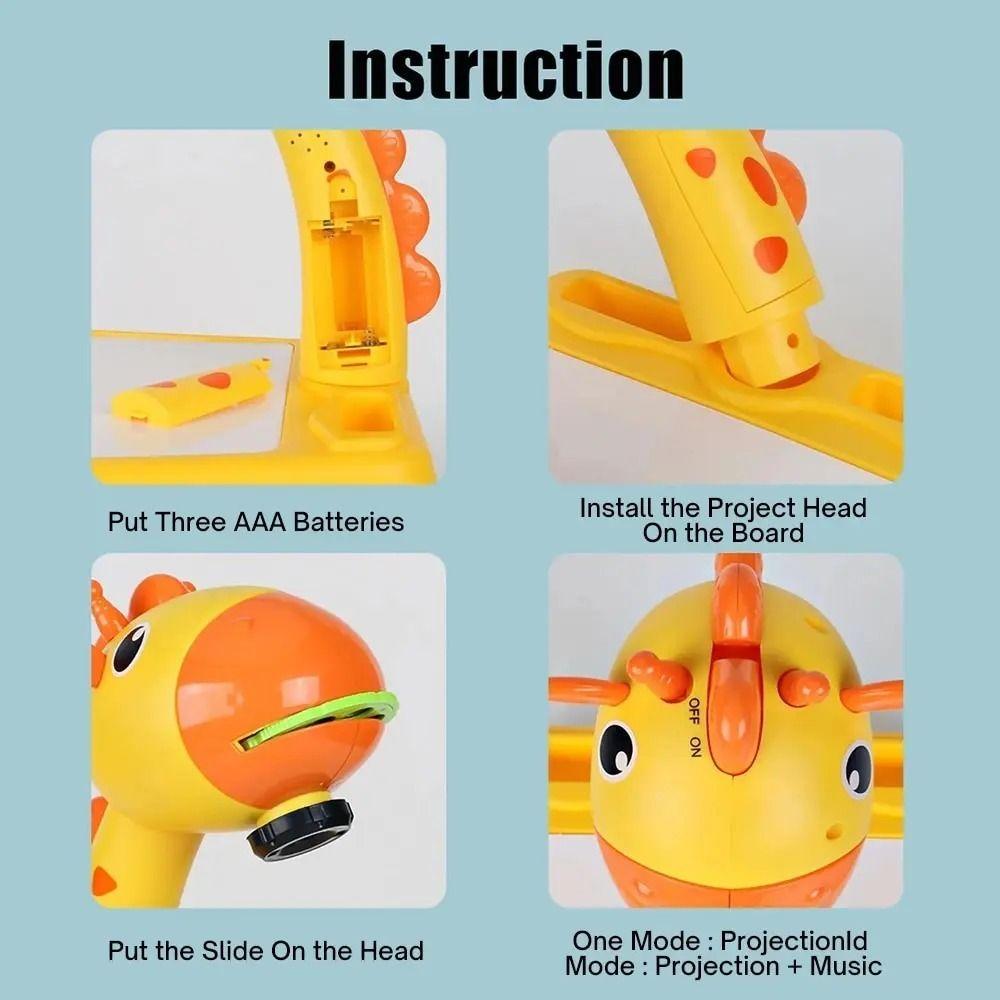 Жираф светодиодный проектор чертежный стол набор для рисования светодиодный проектор художественный чертежный стол игрушки дети