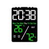 Multifunction Led Timepiece With Temperature And Humidity For Living Room Decor
