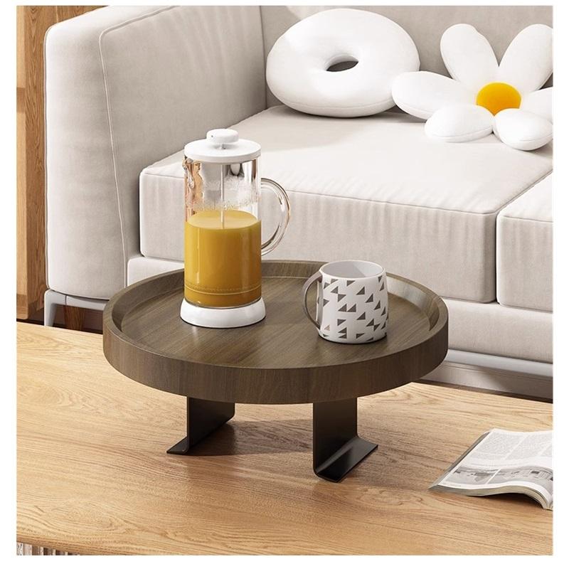 Поднос для дивана Мини-стол Портативный журнальный столик Многофункциональный органайзер для гостиной Держатель для закусок Регулируемый приставной столик для дивана