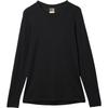 Long Sleeve Cut and Sew W 200 Oasis LS Crewe Black S [Ice Breaker] T-Shirt Women's