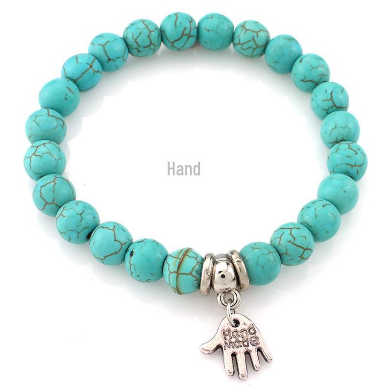 Turquoise Beaded Bohemian Bracelets: European & American Fashion