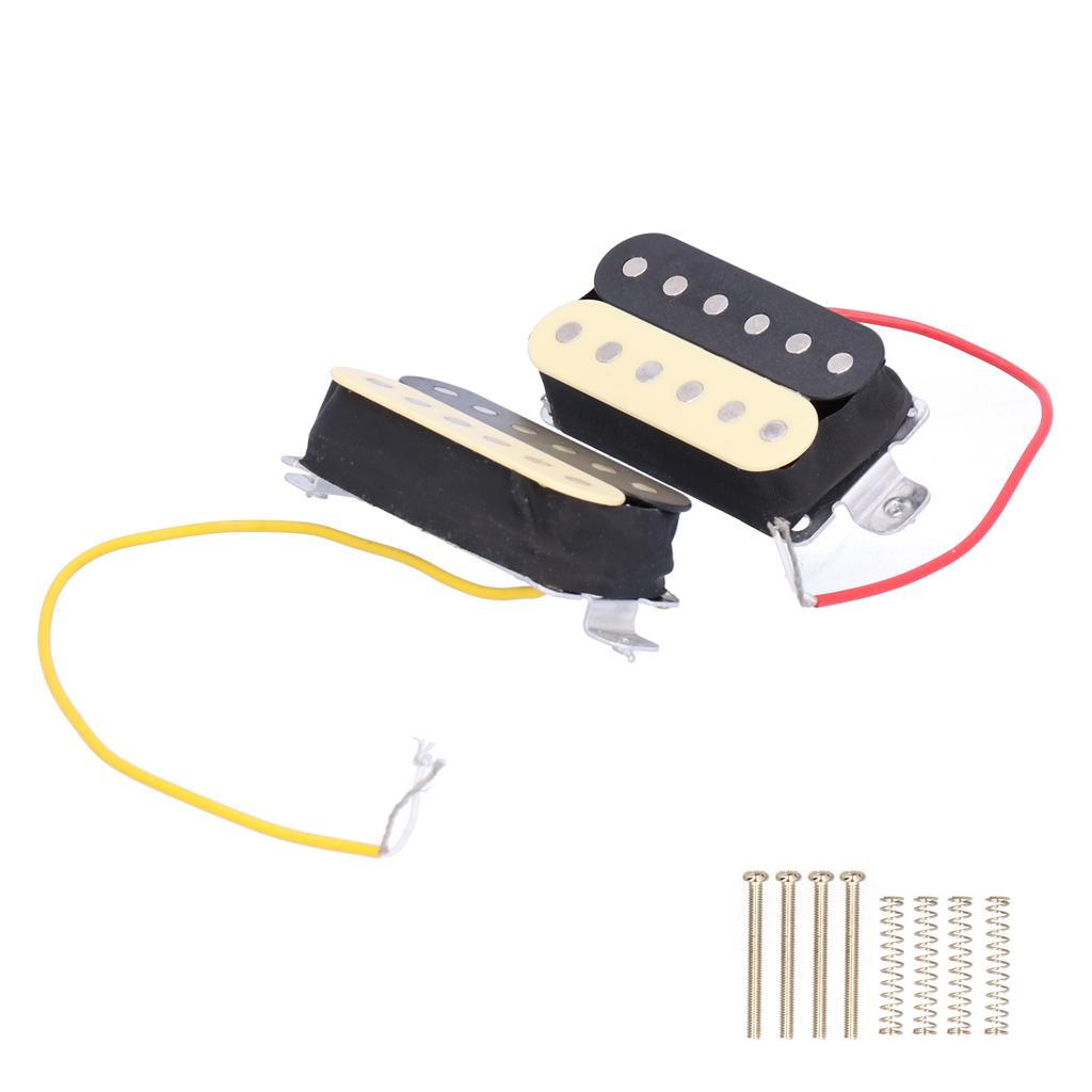 Guitar Pickup Ceramic Magnet Double Coil Volume Control Musical Instrument Parts ReplacementBlack