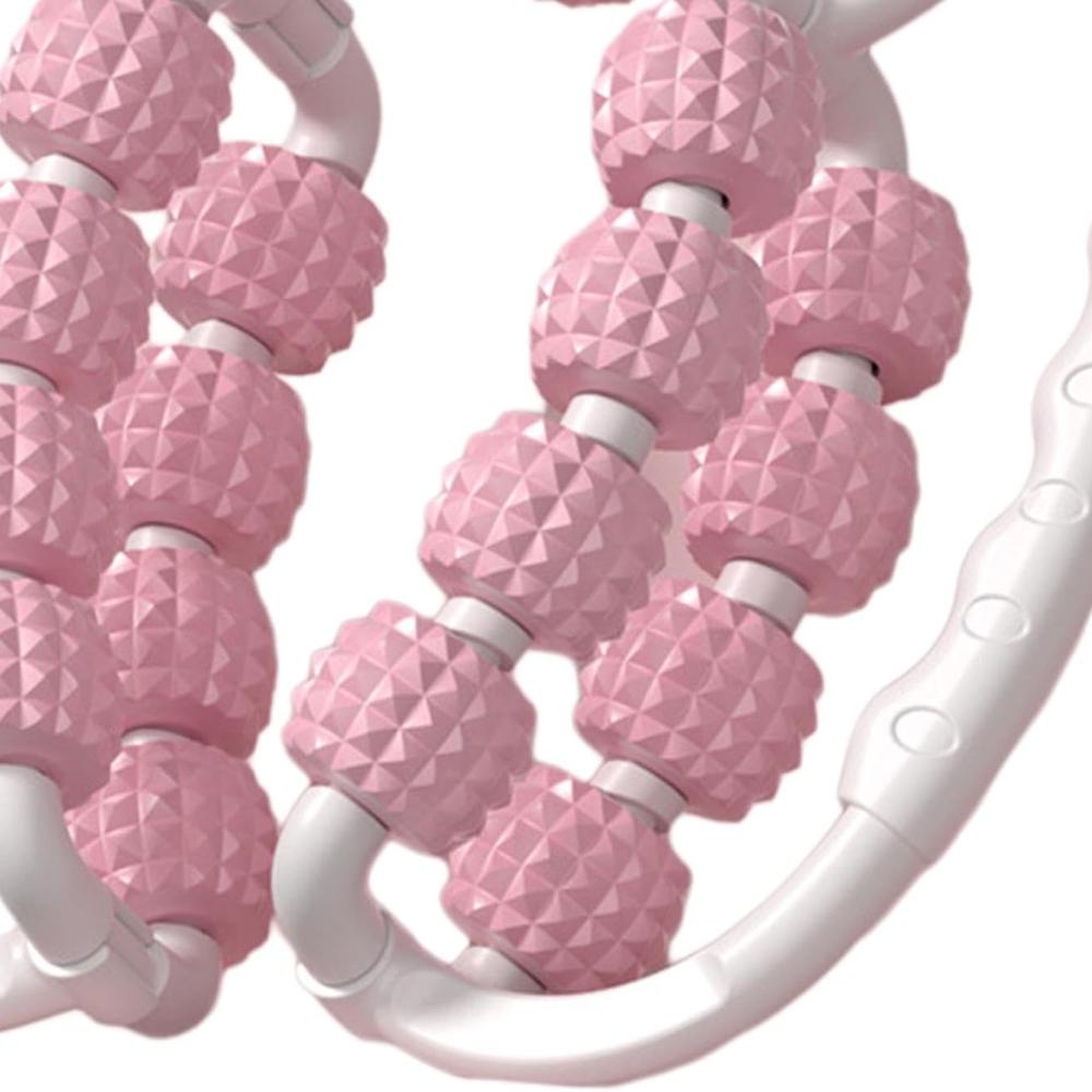 Массажный ролик Dickly Relax Roller 20 колес, Массажный ролик для расслабления мышц, Массажер для рук и ног, Круглые зажимы для ног для локтей, бедер, икр, ягодиц