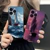 Красивый чехол для телефона с парусником для iPhone 17 16 15 14 13 12 11 X XR XS 8 7 Air Pro Max Plus Mini Цветной чехол Чехол Роскошный