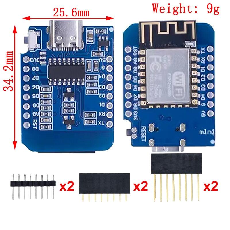 WeMos D1 Mini Pro V3.0 NodeMcu 4 МБ/16 МБ байт Lua Плата разработки Интернета вещей на базе ESP8266 CH340G Nodemcu V2