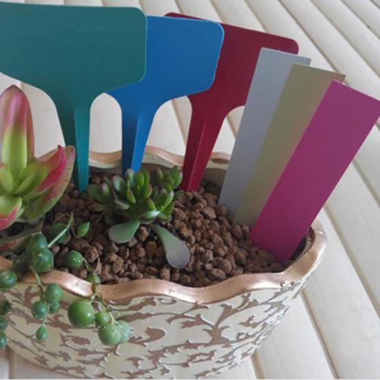 100 шт. маркеры для горшков с растениями, пластиковые бирки для кольев, инструмент для этикеток для двора и питомника