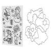 Прозрачный набор штампов для создания рождественских открыток с узорами, прозрачный набор штампов для тиснения и резки для Sc