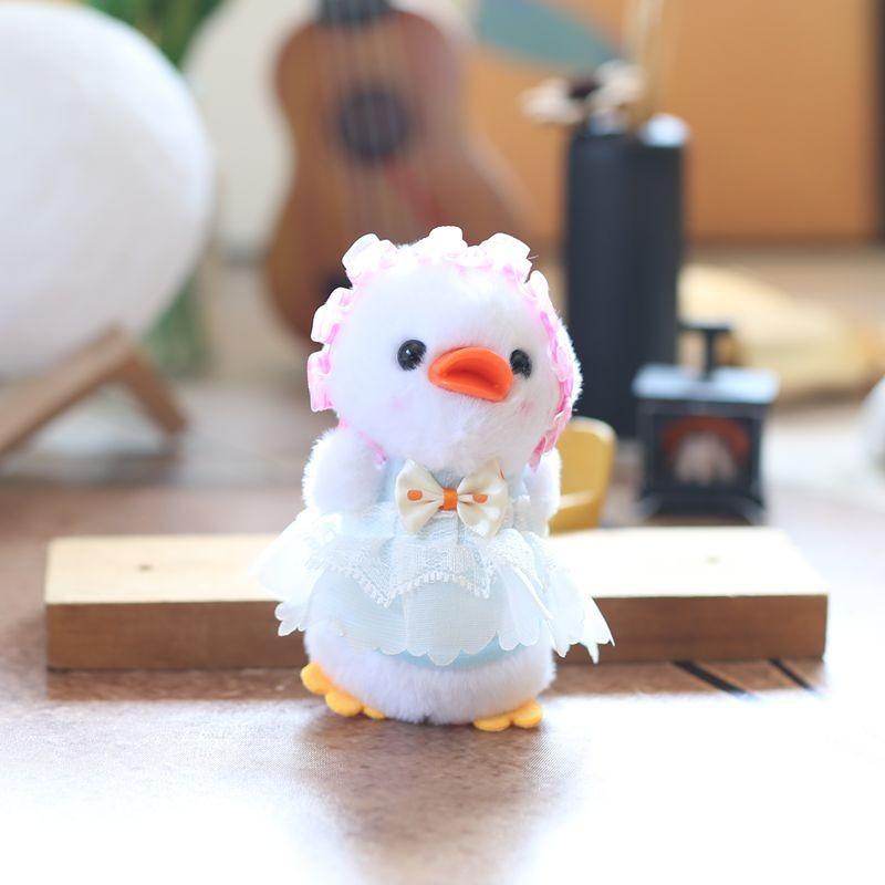 Мягкий плюшевый брелок в виде утки, украшение для рюкзака, кукла, ПП хлопок, подарок для детей