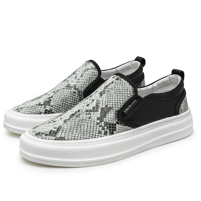 Мужские туфли для сноуборда из натуральной кожи, дизайнерские стили для молодежи, отдыха, прогулок, вечеринок, мужские туфли без застежек, черные