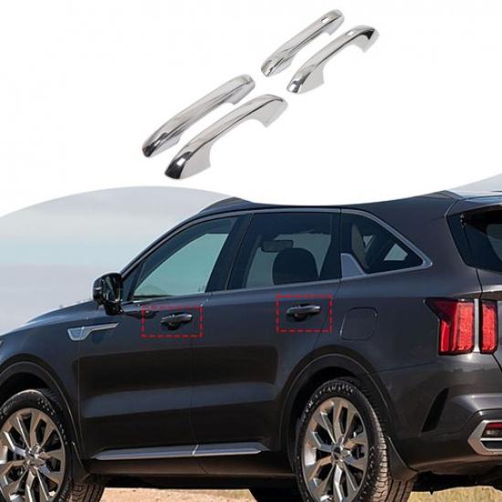 Хромированная накладка на ручку внешней двери из АБС-пластика для Kia Sorento MQ4 -