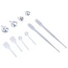 10pcs Metal Mini Funnel Set With Plastic Droppers For Easy Transfer Of Liquids Powders And Glitters In Small Bottles