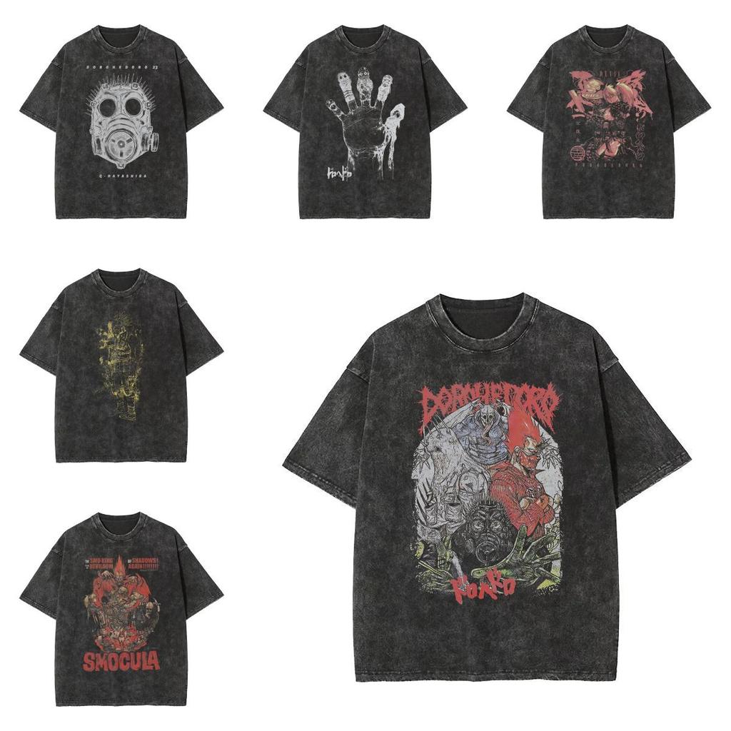 Мультяшная футболка Dorohedoro для подростков мальчиков, хлопковая, с коротким рукавом, повседневная, модная