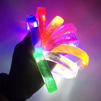 5 шт. Светящийся браслет LED Светящийся браслет на запястье Поддержка концерта Браслет Многоцветное свечение Светится в темноте Товары для вечеринки