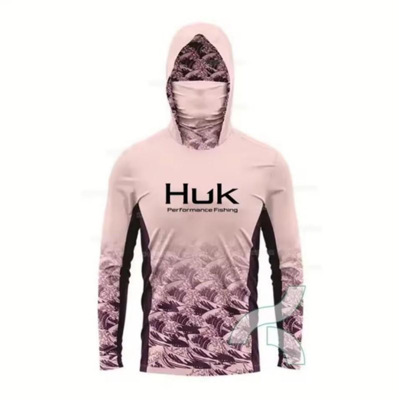 Quick-Dry UV-Protective Fishing Shirt Men With Dust-Proof Face Cover Lightweight Breathable Outdoor Performance Top
