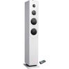 INOVALLEY HP33-CD Bluetooth Sound Tower - CD Player - 100 Watt Speakers - White
