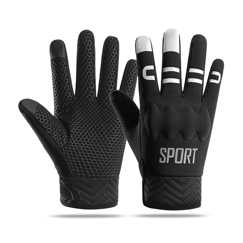 Warm Fleece Lined Full Finger Gloves Men Women Winter Cycling Driving Touchscreen Compatible Anti-Slip Reflective