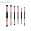 6PCS Double Eye Shadow Brush Professional Brushes for Eye Makeup Beauty Cosmetic Brush Set Blending Smokey Brushes