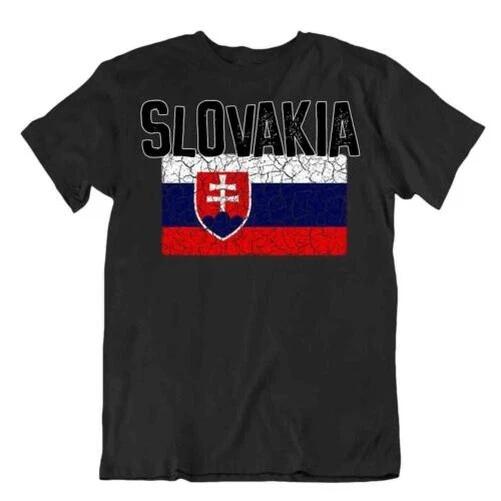 Flag T-Shirt Slovakia Fashion Country Souvenir T-Shirt Pride Logo