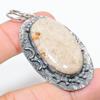 Fossil Coral Handmade 925 Sterling Silver Jewelry Pendant 2.36" R5Y12