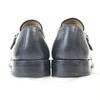 90s Italian GREENJAWS leather monk strap dress shoes black 39 24.5 Goodyear welt(USED)