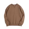Cotton Women Solid Color Round Neck Long Sleeve Hoodie Sweatshirt Fashion Ladies Streetwear Slouch Pullover Jumper Tops