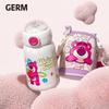 Термобутылка Germ Kids с трубочкой - Клубничный мишка