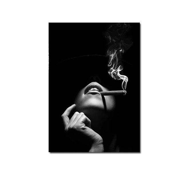 Современная мода, сексуальная женщина, боди-арт, холст, картина, черно-белые постеры с персонажами, принт, холст, настенное искусство для декора гостиной