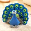 Cute Simulation Peacock Doll Bird Plush Toy Home Decoration Ornament Zoo Doll