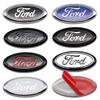 New 2026 Car Sticker 1Pc 17.5cm Car Front Rear Emblem Badge Trunk Hood Decal Sticker For Ford Edge Escape Fiesta Transit Ranger