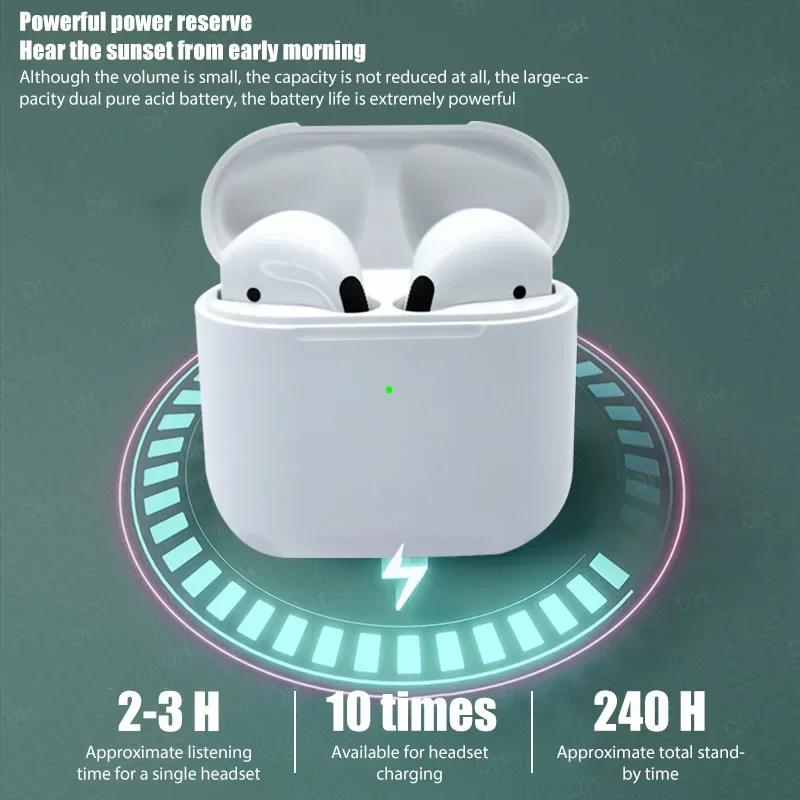 TWS Pro4 Bluetooth наушники беспроводные наушники мини спортивная гарнитура наушники вкладыши музыкальные наушники для iPhone Xiaomi Huawei Redmi