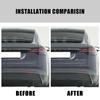ITZLW1 3D ABS Logo Letters Car Trunk Fender Side Badge Decal For Tesla Model Y/S/3/X Space X Emblem Sticker Accessory