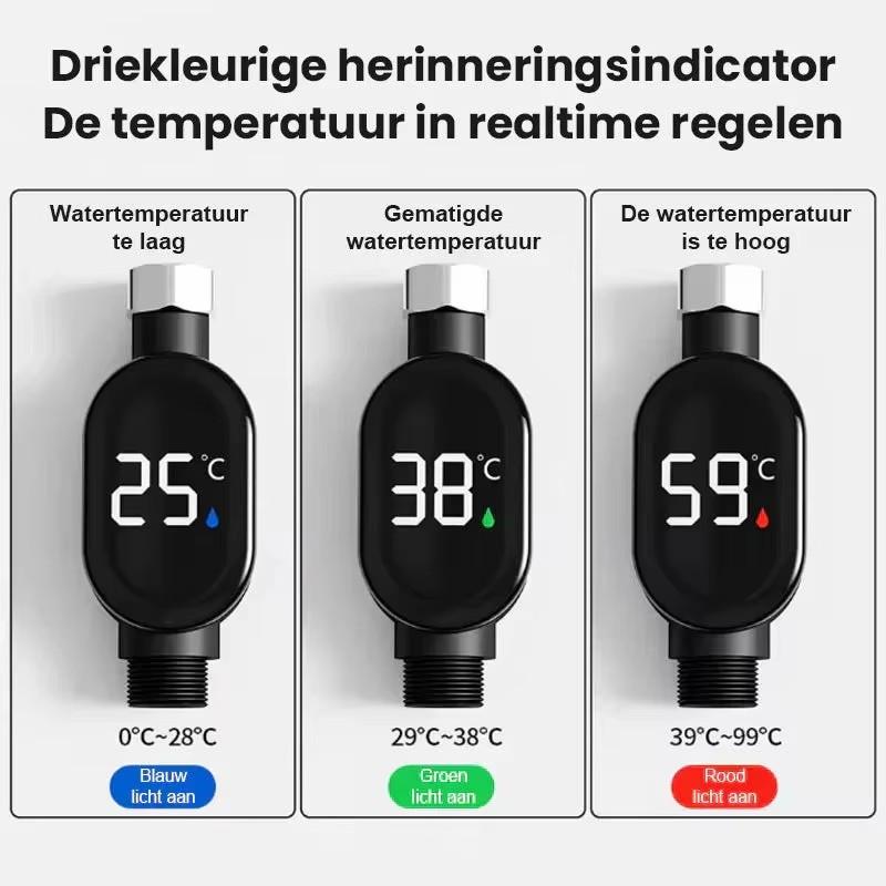 Домашний термометр для душа с LED-дисплеем 0℃~99℃, точное измерение температуры воды, водонепроницаемый, умный счетчик, для ванной комнаты