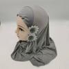 Soft Girls Prayer Hat Turban Ethnic-Style Patterns Head Wrap Fashion Children Hijab  Daily Wear