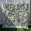Uflower 5D Искусственная Цветочная Стена Сворачиваемая Декоративная Задняя Занавеска Цветочный Дизайн для Свадебных Мероприятий