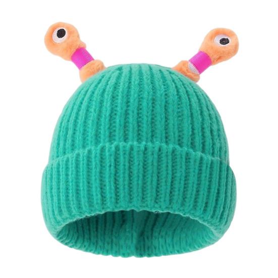 Шерстяная шапка с декором в виде антенны ночного светильника, теплая вязаная шапочка для детей, реквизит для фотосъемки, головной убор для катания на лыжах, походов, термошапка для взрослых и подростков