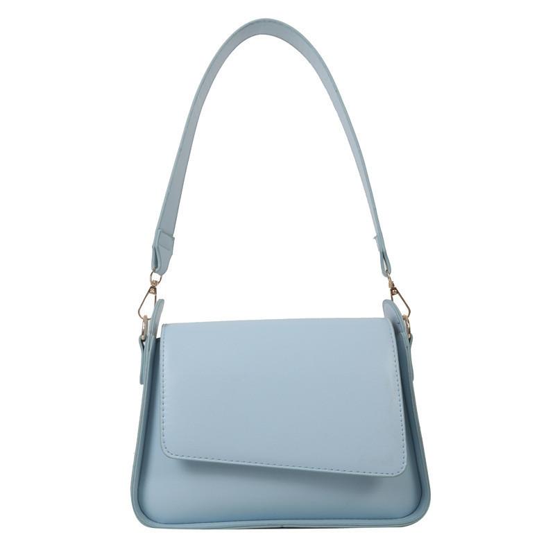 Chic Black White Blue Khaki Small Square Bag 2023 Summer New Fashion Women's Shoulder Bag