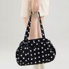 Fashionable Dot Bag Wear Resistant Shoulder Purse Roomy Organizer for Commuting Travel Shopping Essential  Green