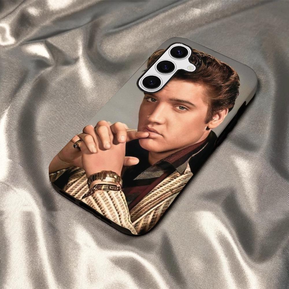 Чехол для телефона E-Elvis P-Presley Певец Для Samsung S25 S24 S23 S22 S21 Plus Ultra A56 A36 A26 A16 Глянцевый HD Жесткий PC Чехол