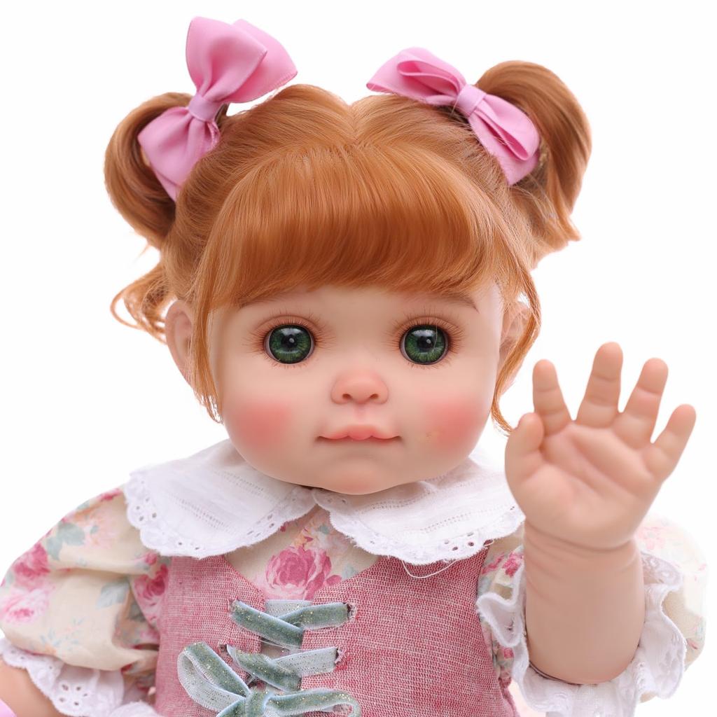 Милая кукла-реборн Cloveray со сменным деревенским ретро-стилем, виниловая кукла, подарок на день рождения, 18 дюймов (45см) Одежда, Игрушка, (Имя Рози)